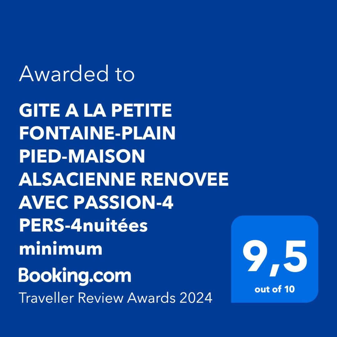 Gite A La Petite Fontaine-Plain Pied-Maison Alsacienne Renovee Avec Passion-4 Pers-4Nuitees Minimum Langensoultzbach 部屋 写真
